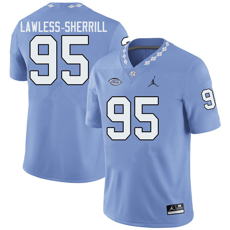 Jordan Brand Men #95 Brant Lawless-Sherrill North Carolina Tar Heels College Football Jerseys Sale-B